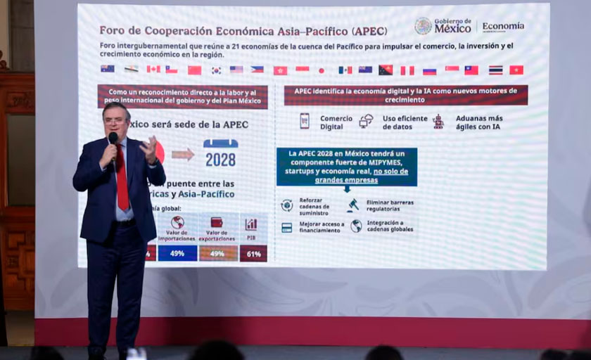 Ebrard anuncia récord de inversión extranjera; destaca fortalecimiento internacional y confianza ante inversionistas