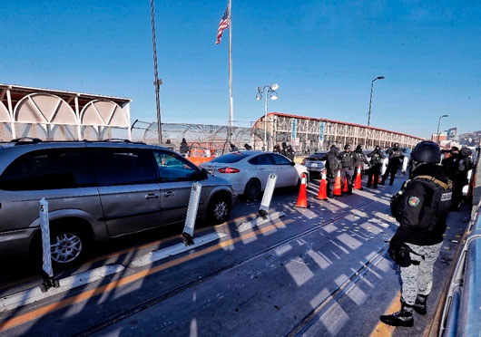 Instala GN retén en casetas del Puente Internacional 2 'Juárez-Lincoln'
