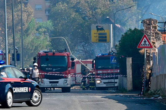 Explosión en gasolinera de Roma deja 40 heridos