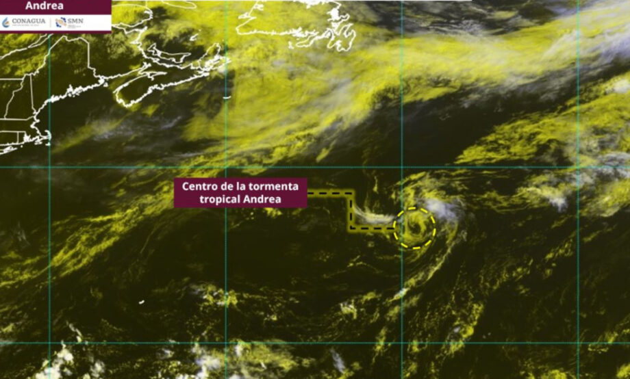 Se forma la tormenta tropical Andrea en el Atlántico