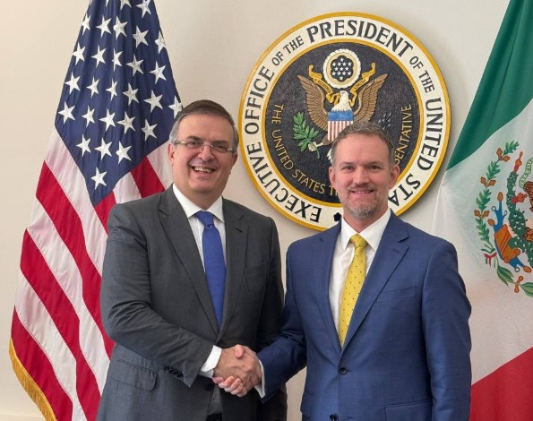 “Avanzamos”, es el mensaje de Ebrard tras reunión con el representante comercial de EU