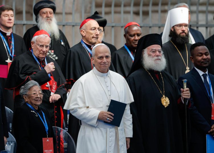 El Papa León XIV clama por el fin de las guerras en un encuentro de oración por la paz