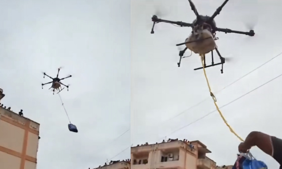 Tecnología ayuda a rescatar a hombre atrapado por intensas lluvias