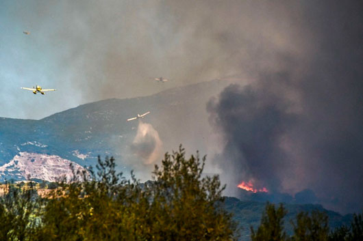 Grecia pide ayuda europea para combatir incendios forestales