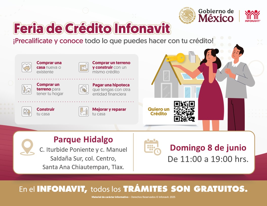 Infonavit realizará Feria de Atención en Chiautempan