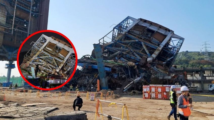 Se cae planta termoeléctrica en Corea, reportan 3 muertos y 5 trabajadores atrapados