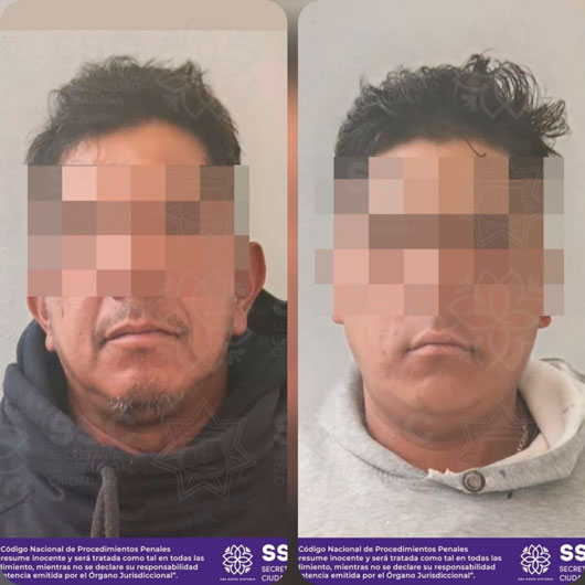 Asegura SSC a dos sujetos por robo con violencia en Tlaxcala
