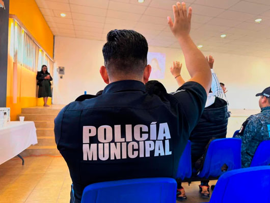 Secretaría de las Mujeres capacita a policías de Nopalucan para prevenir violencia de género