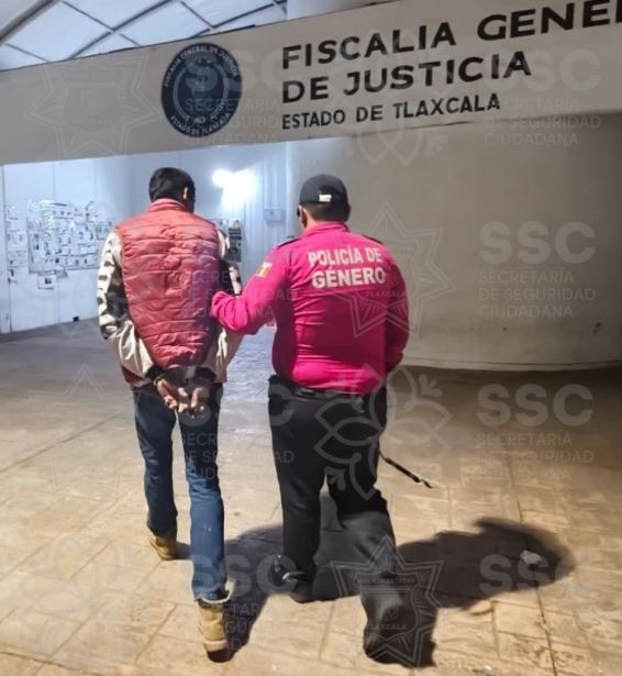Detiene SSC a sujeto por violencia de género en Santa Cruz Tlaxcala