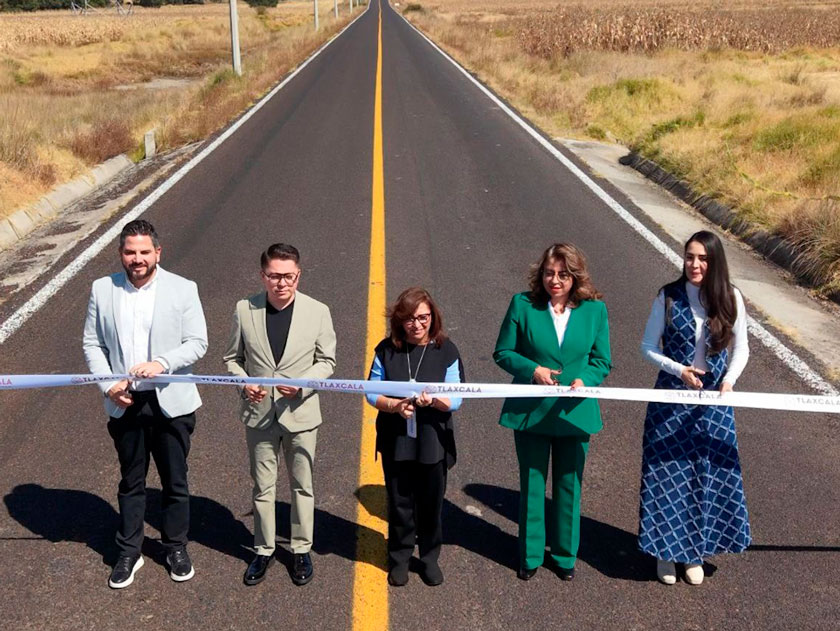 Avanza en un 90% la modernización de carreteras de Tlaxcala