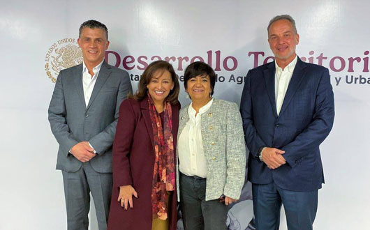 Se reunió gobernadora Lorena Cuéllar con la secretaria de Sedatu, Edna Vega Rangel