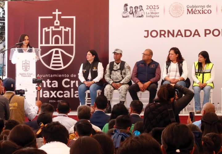Arranca Jornada de Paz en Santa Cruz Tlaxcala con resultados positivos en seguridad y compromisos cumplidos con la niñez