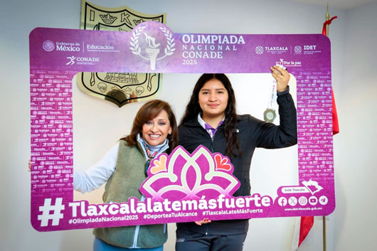 Reconoce gobernadora a Natalia padilla por su medalla de oro en olimpiada nacional