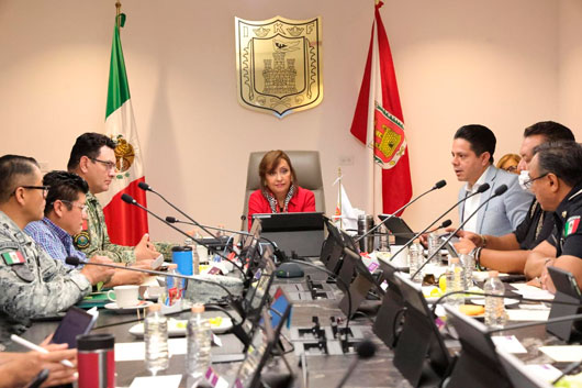 Encabeza gobernadora mesa de trabajo para protocolo de contingencias por fenómenos ambientales
