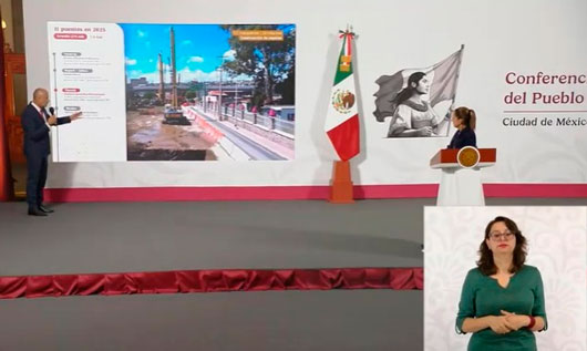 Gobierno federal reporta avances en la construcción del distribuidor vial Santa Ana Chiautempan