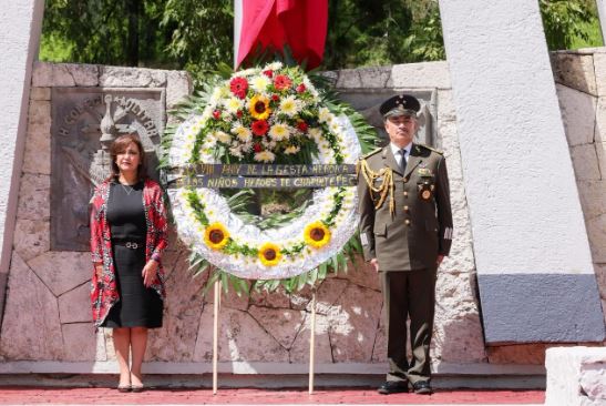 Encabezó gobernadora Lorena Cuéllar conmemoración del 178 Aniversario de los Niños Héroes de Chapultepec