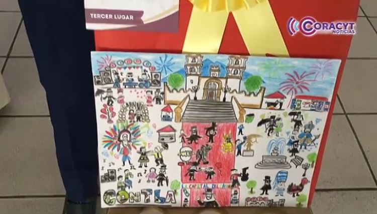 Infantes tlaxcaltecas plasmaron la esencia del carnaval a través de dibujos