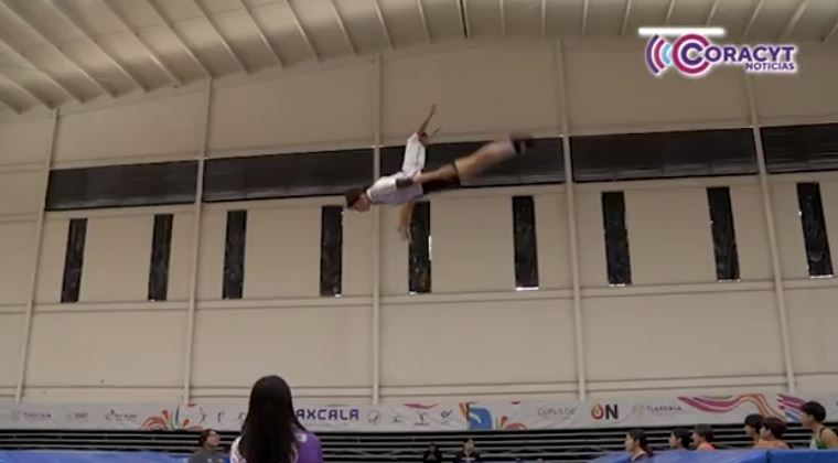 Selección tlaxcalteca de gimnasia de trampolín afina participación Olimpiada Nacional 2026