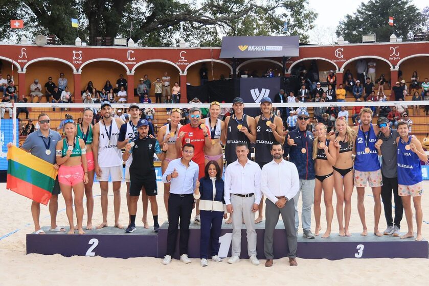Premian a campeones del Tour Mundial de Vóleibol de Playa Tlaxcala 2026