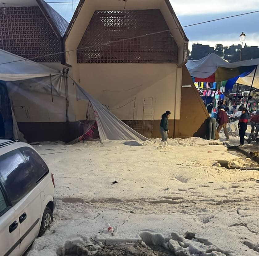 Dejó granizada afectaciones en Tlaxcala capital y Nativitas