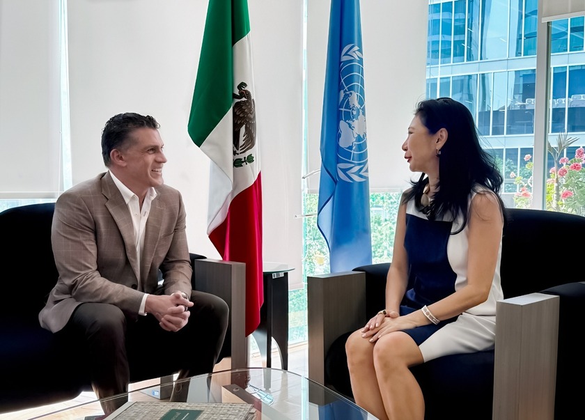 Alcalde Alfonso Sánchez García se reunió con la representante del PNUD en Ciudad de México