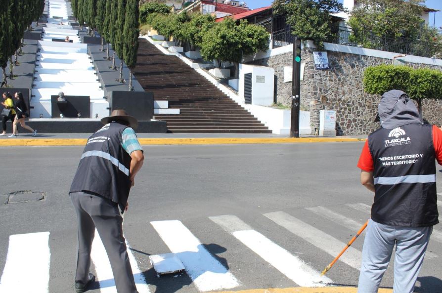 Ayuntamiento de Tlaxcala lleva a cabo acciones para alistar el sendero seguro: camino hacia Emiliano Zapata 
