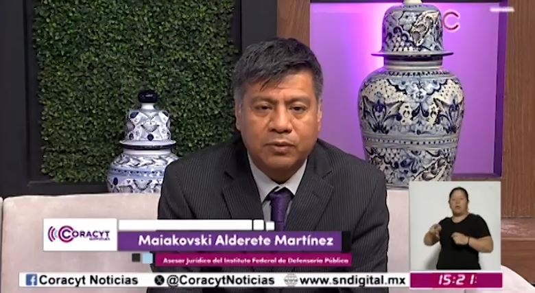 En entrevista, el asesor jurídico del IFDP, Maiakovski Alderete Martínez