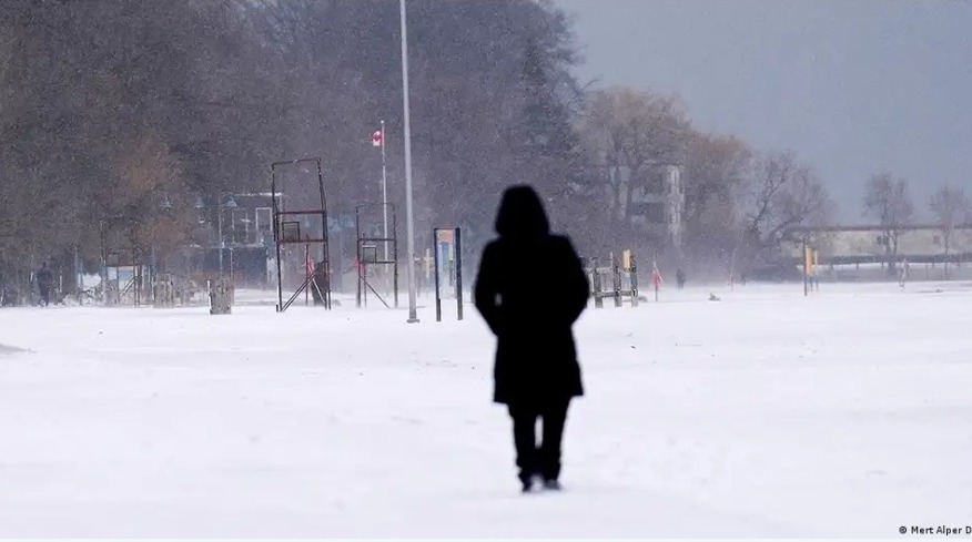 Sensación térmica de -55 en Canadá por masa de aire ártico