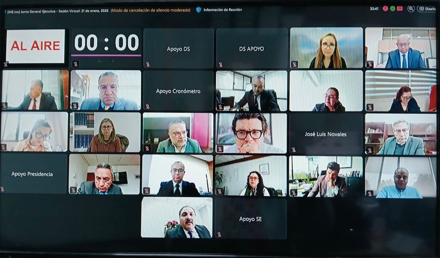 Aprueba JGE del INE 17 cambios de adscripción de Vocales Ejecutivos de Juntas Locales