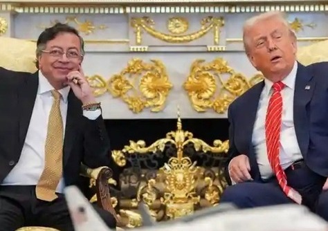 Donald Trump recibe a Gustavo Petro para primer cara a cara
