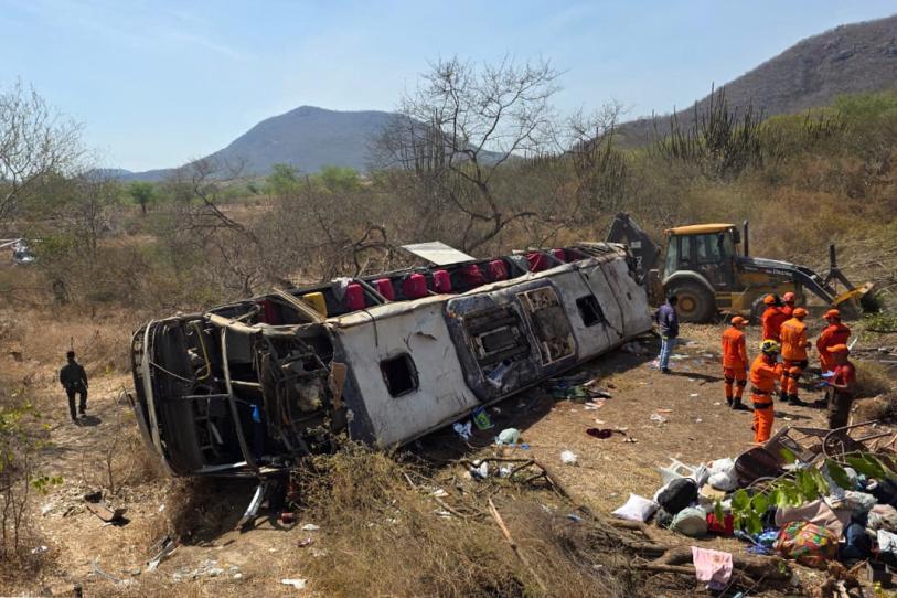 Accidente de autobús durante peregrinación en Brasil deja 15 fallecidos