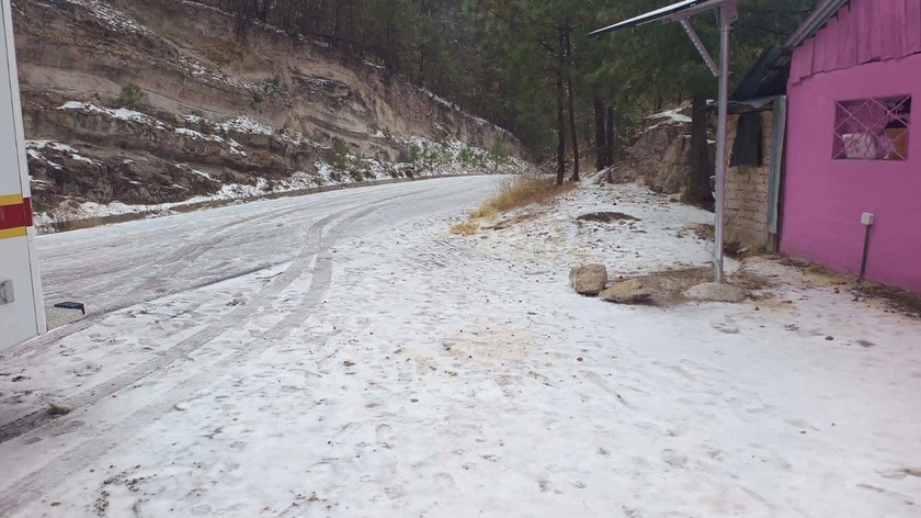 Segunda tormenta invernal deja nieve y temperaturas bajo cero en Durango