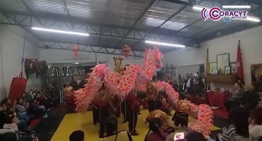 Tlaxcaltecas celebran “Año Nuevo Lunar” con dragones y leones