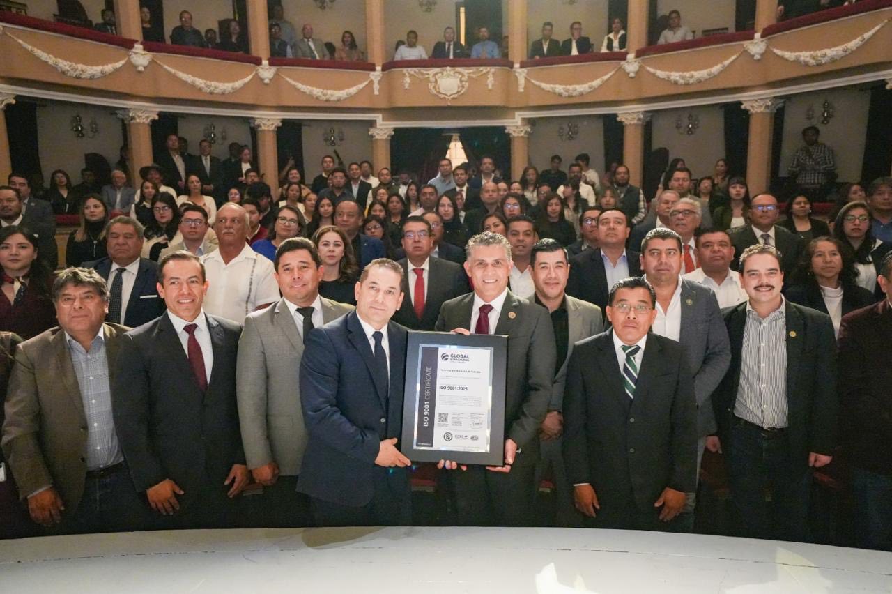 Logró Ayuntamiento de Tlaxcala certificación ISO 9001:2015