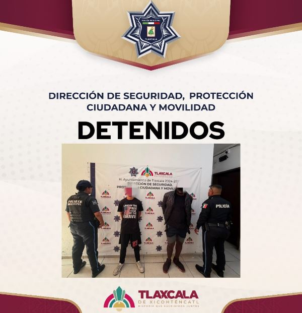 Detiene policía municipal de Tlaxcala a dos extranjeros que no lograron acreditar su estancia legal en el país