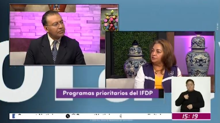 En entrevista,  la asesora jurídica del IFDP, Martha Butrón Jiménez