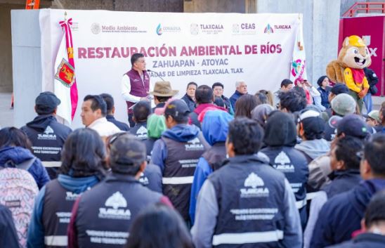 Participaron ciudadanía y autoridades en jornada de limpieza del río Zahuapan