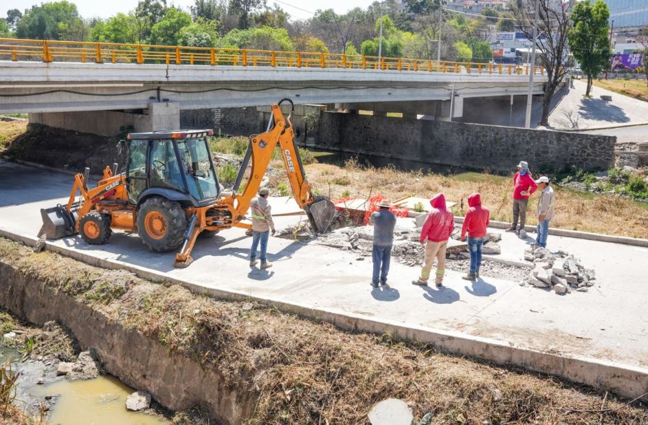 Tlaxcala y San Juan Totolac suman esfuerzos para solucionar problemas de drenaje en la zona de 