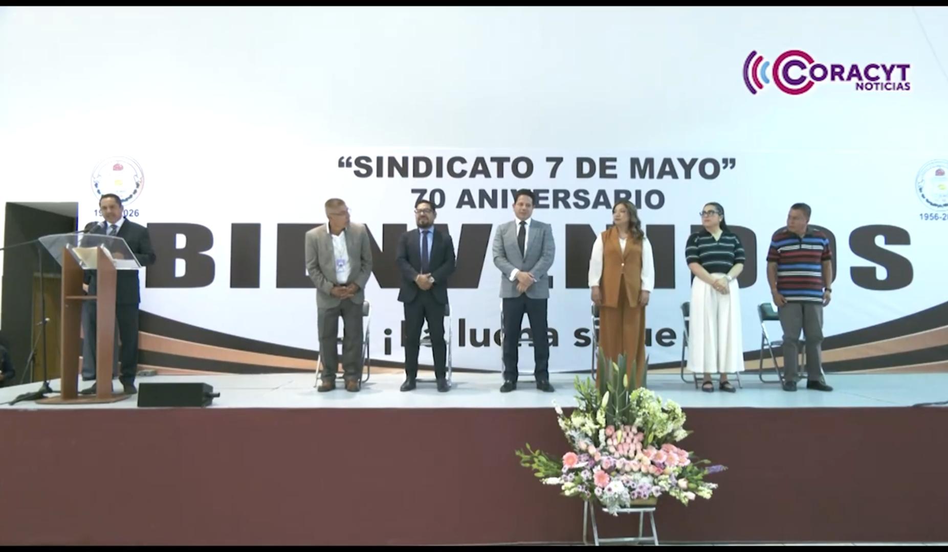 En su 70 aniversario, Sindicato “7 de Mayo” destaca estabilidad laboral