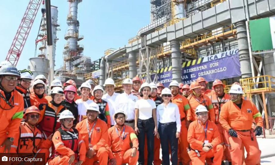 Planta coquizadora de Salina Cruz lleva avance de 76%