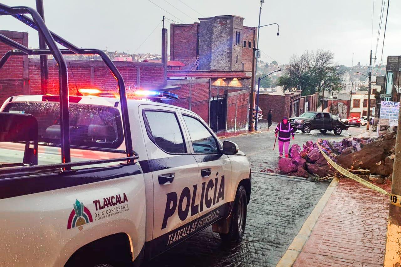 Activo Ayuntamiento de Tlaxcala protocolos de atención por granizada en la capital; se reportan solo daños materiales