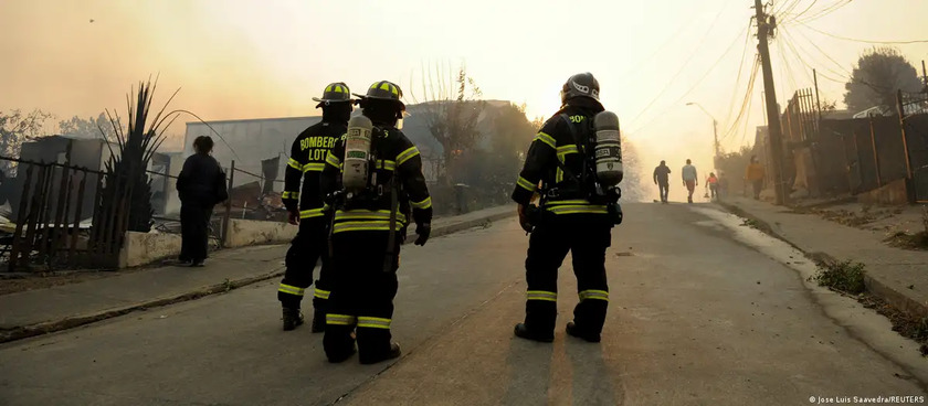 Incendios en Chile cobran 20 vidas y avanzan al sur