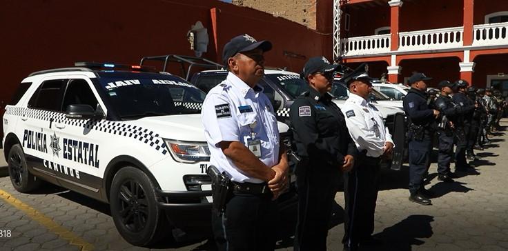 Refuerzan seguridad con mando coordinado en Nanacamilpa