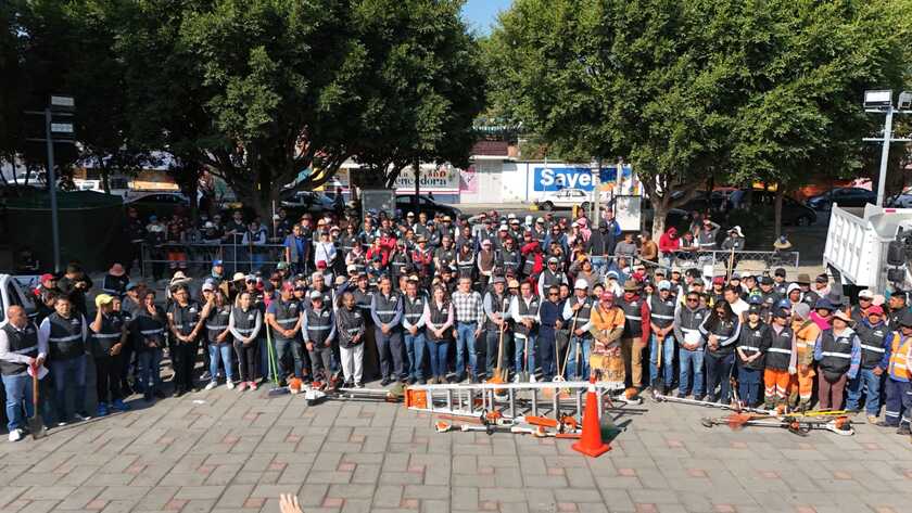 Alcalde Alfonso Sánchez García encabeza macrofaena en Acuitlapilco para continuar con el rescate de la ciudad