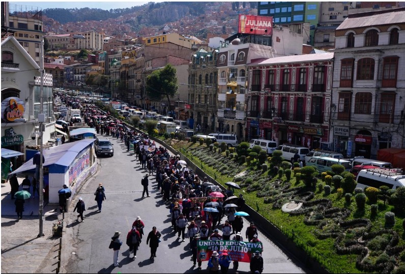 Protestas y bloqueos en Bolivia generan desabasto en principales ciudades