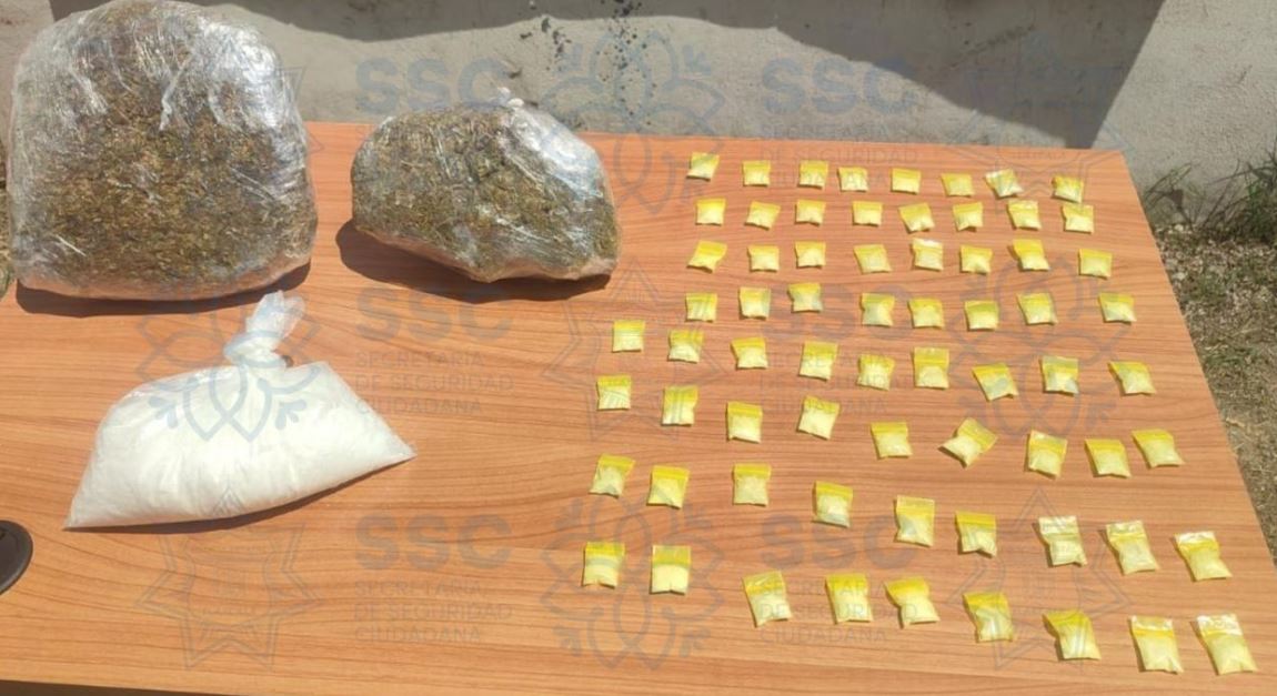 Detienen Secretaría de Seguridad Ciudadana y Marina a sujeto por delitos contra la salud en Zacatelco