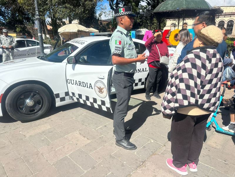 En Tlaxcala, Guardia Nacional realiza acciones de proximidad social y seguridad