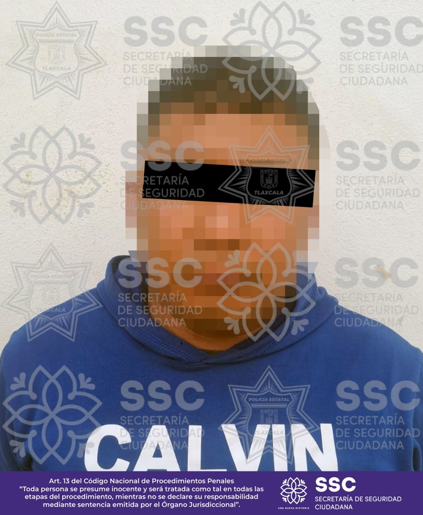 Nueva acción contra el narcomenudeo: Detiene SSC a sujeto en Chiautempan