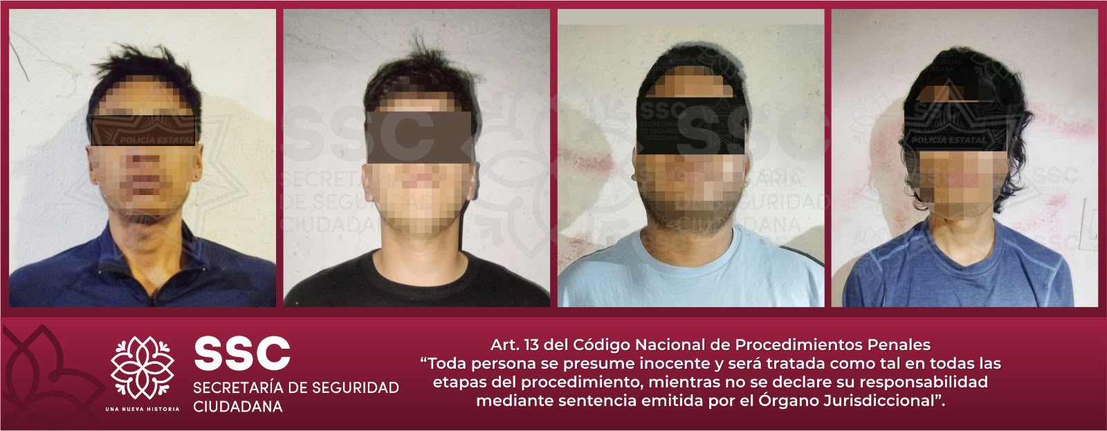 Estrategia de seguridad conjunta permite la detención de ocho personas en Xicohtzinco