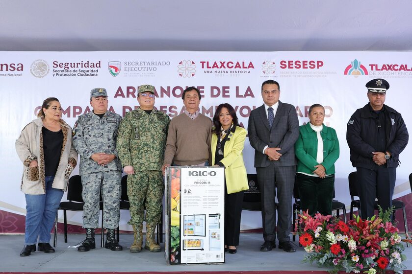 “Sí al desarme, sí a la paz” busca garantizar espacios seguros en Tlaxcala